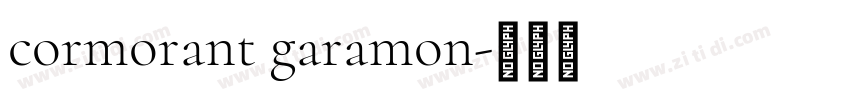 cormorant garamon字体转换
